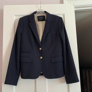 J. Crew Navy Wool Blend Schoolboy Blazer Jacket